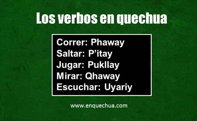 verbos en idioma quechua